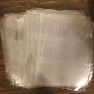 85 trading card slots for three ring binders